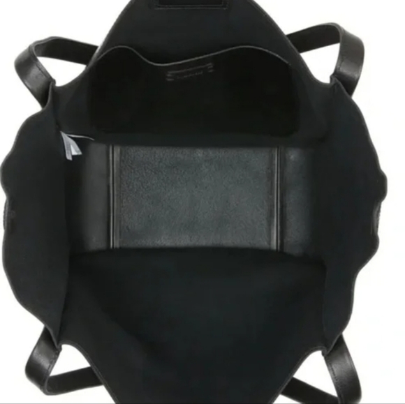 Madewell Black Leather The Sydney Tote Bag - Picture 2 of 8